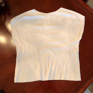 Adidas top white Sz small